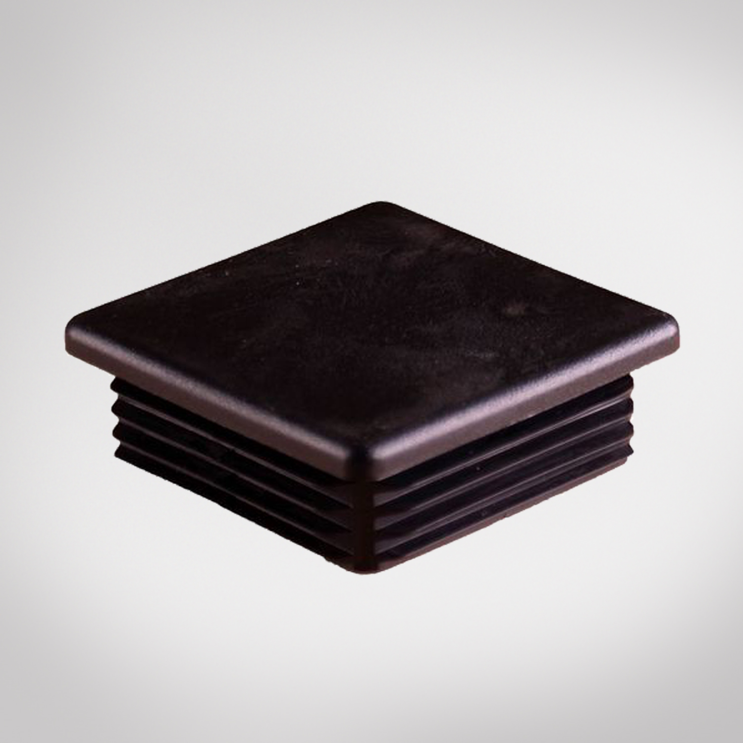 80mm Black Square End Cap