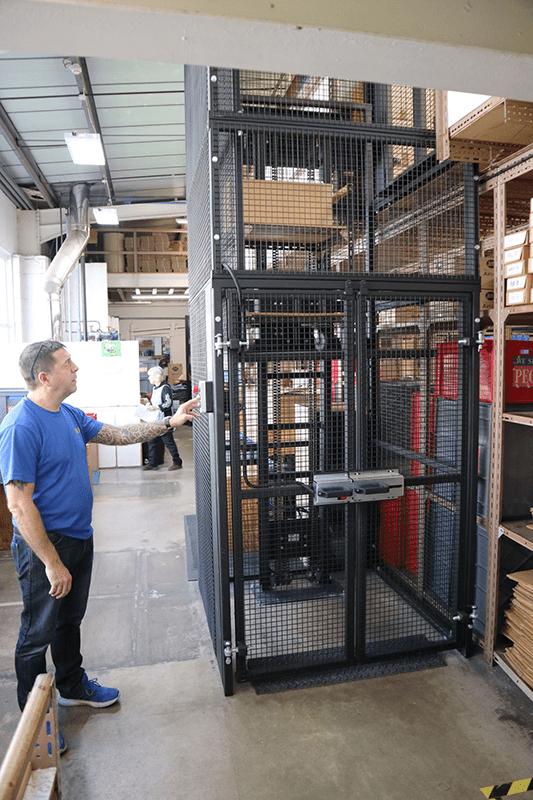 Railway Accessories Mezzlight Lift Being Used 2