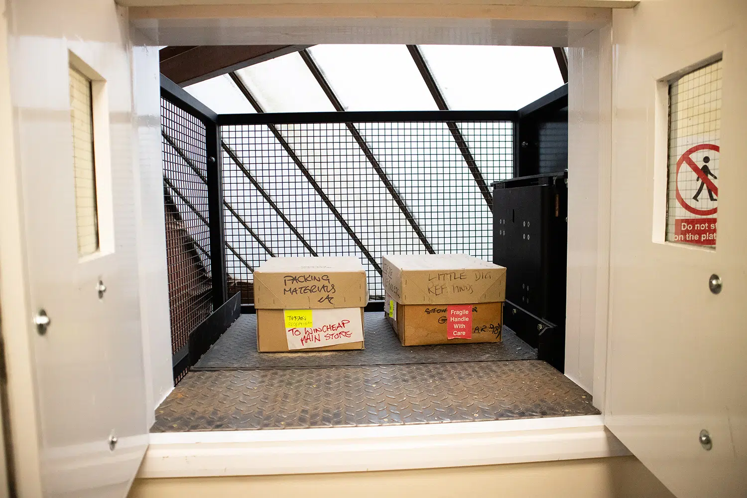 Handloaded MezzLight 250kg Handloaded Goods Lift - Small Lift - Boxes