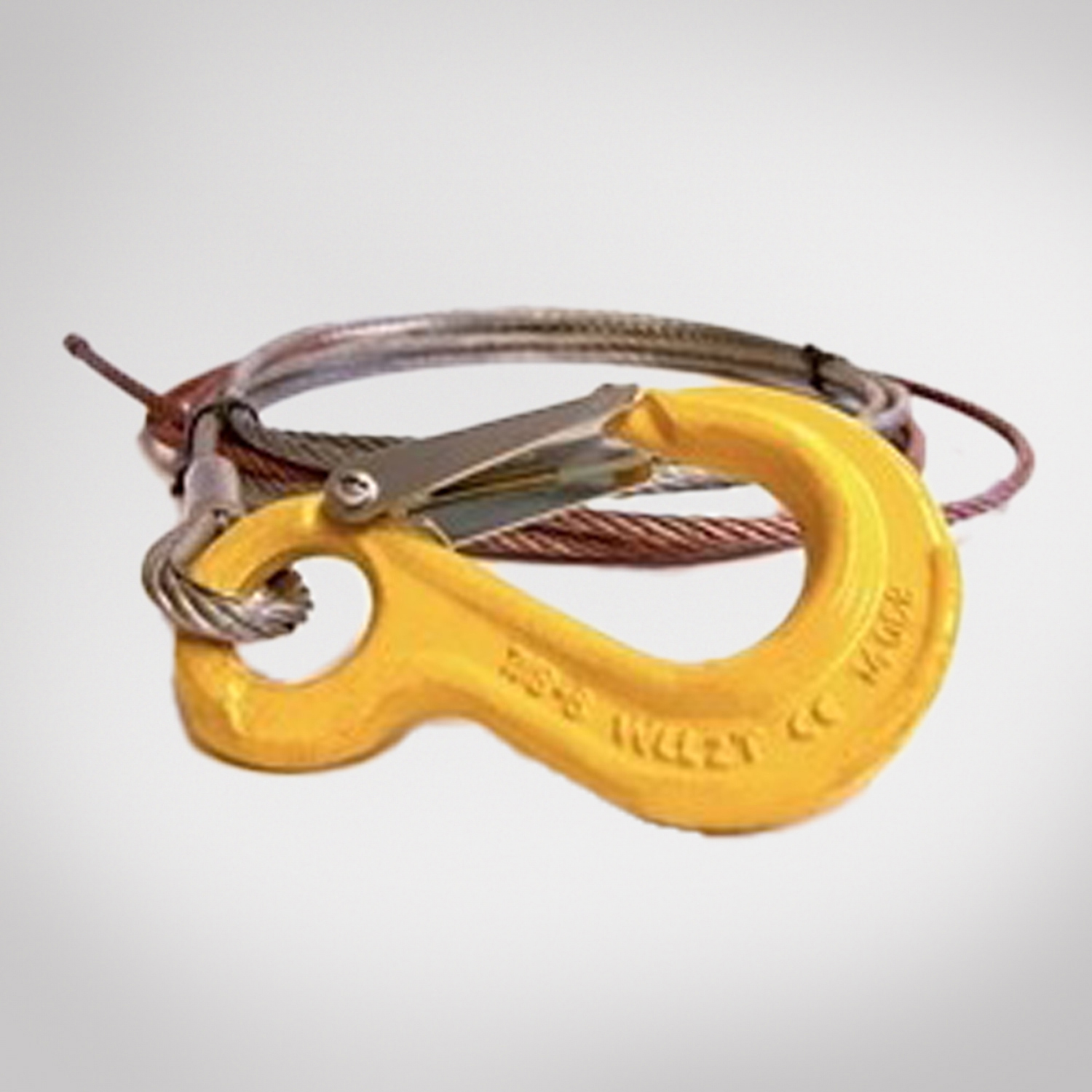 15ft x 5mm Diameter Wire Rope with Hook for SwingLift Electric Crane