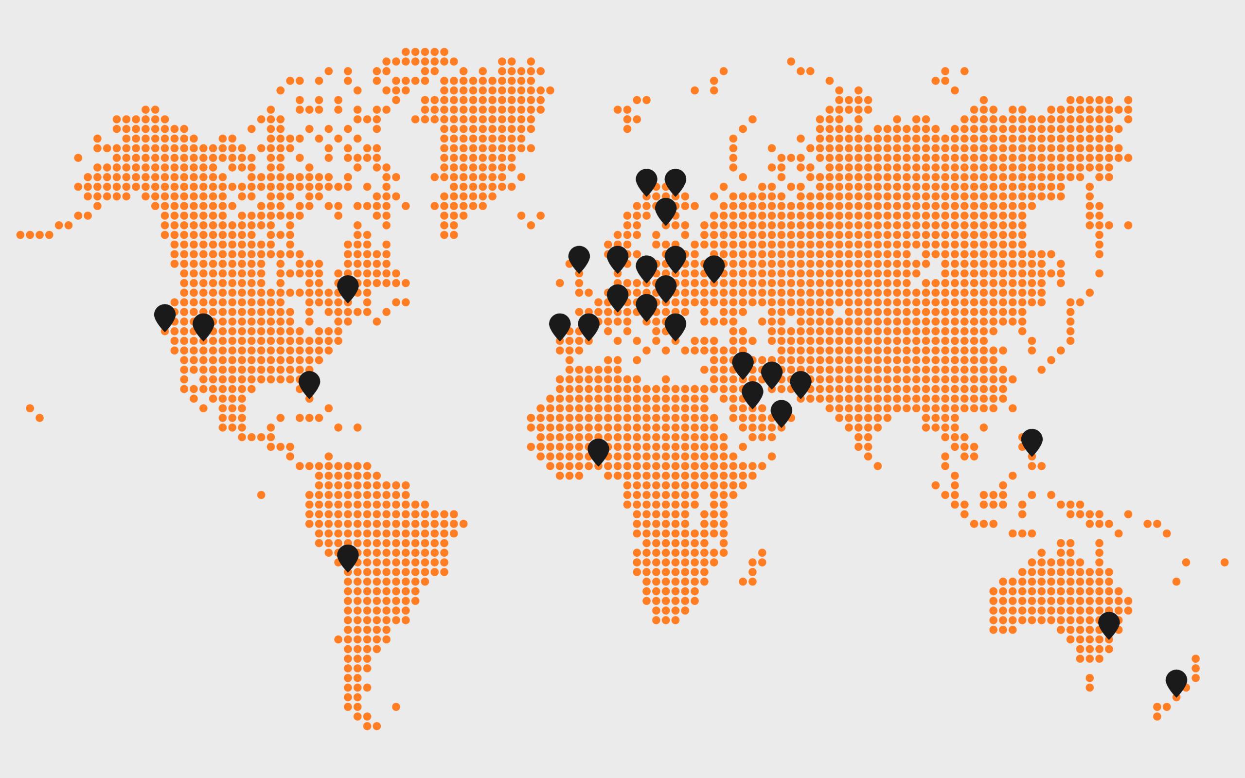 Penny Hydraulics World Map Grey