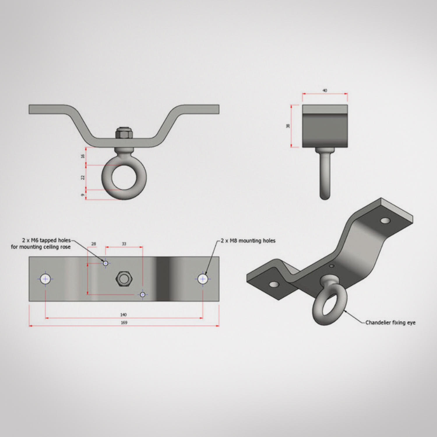 RLF100 Tested Hanging Brackets