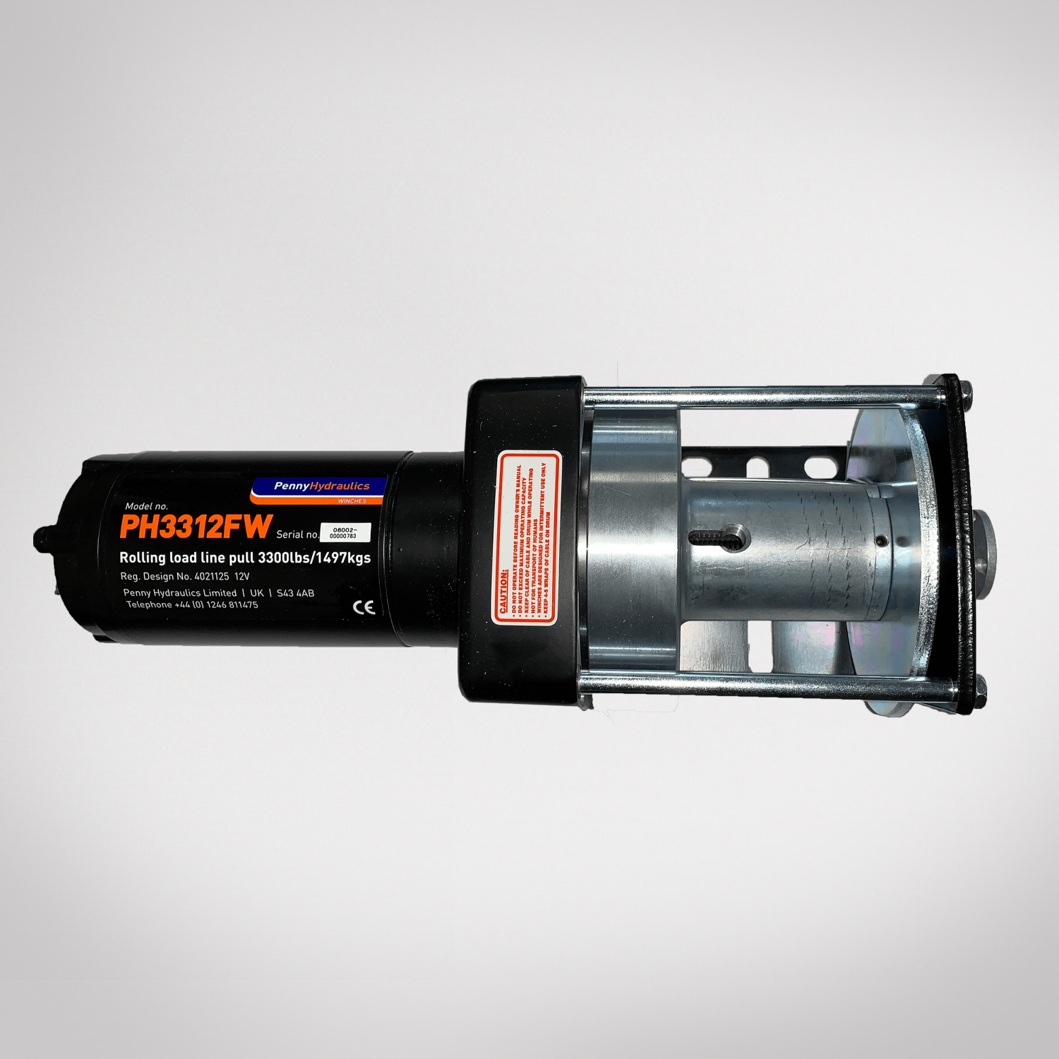 PH3300 12V Electric Winch Free Wheel 3300lb Line Pull