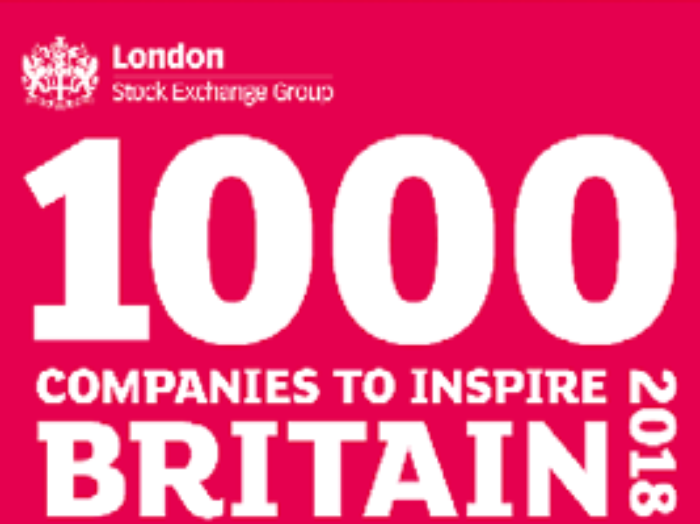 1000 Companies to Inspire Britain 2018 - Penny Engineering Ltd